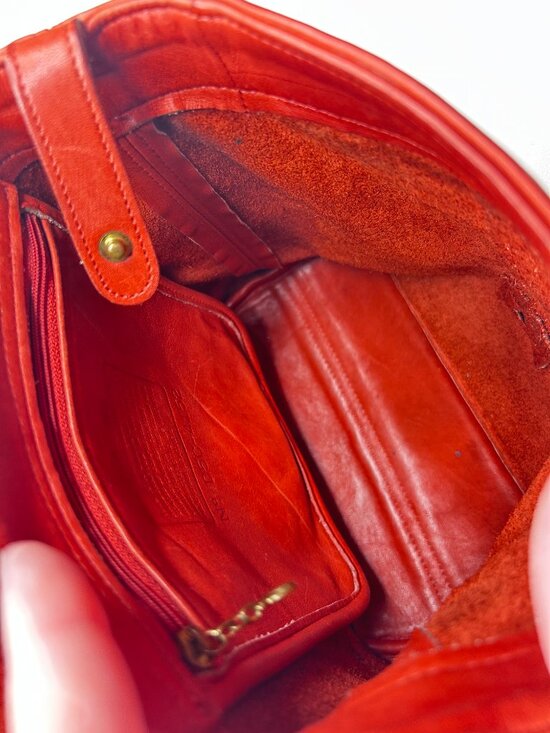 Vintage COACH Soho Backpack Daypack Orange Leather 4152 Made in USA main image 7